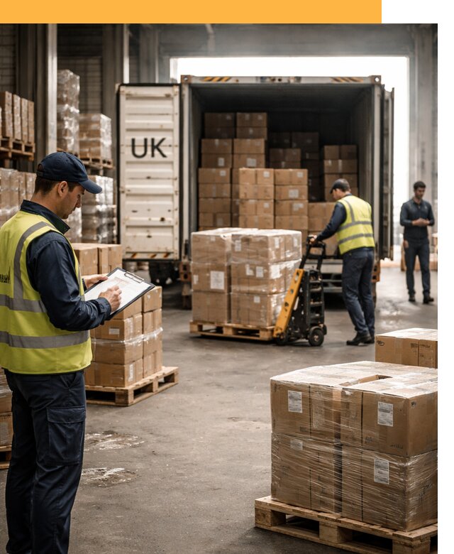 Доставка грузов из Великобритании с таможенным оформлением от 12764