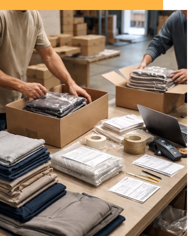 Перевозка одежды по миру от 7658 руб. с таможенным оформлением