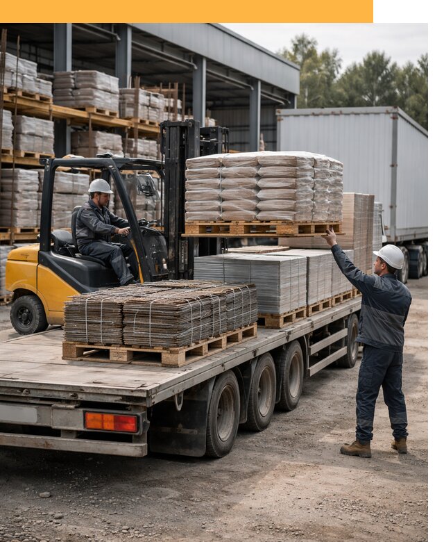 Перевозка строительных материалов по миру от 5616 руб