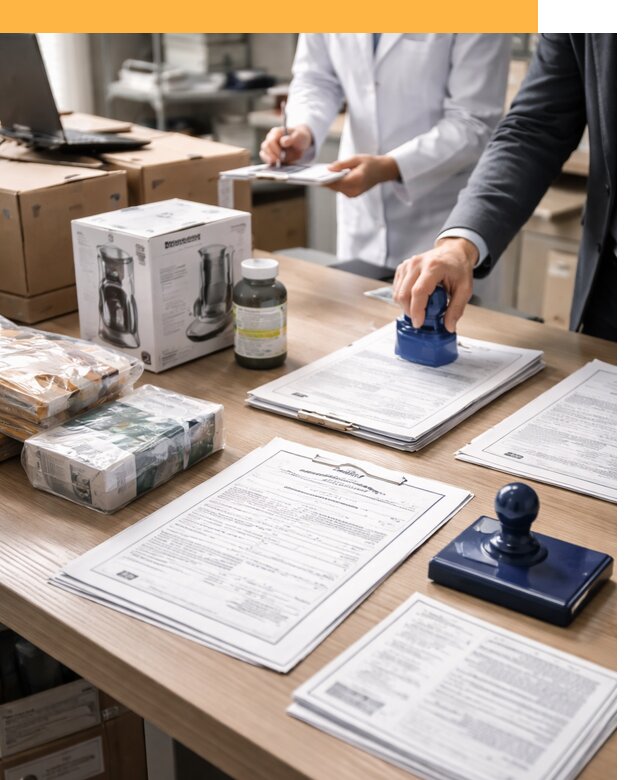 Сертификация импортных товаров от 12253 с таможенным сопровождением